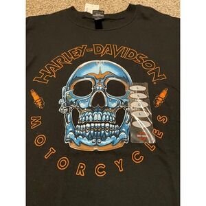 Harley-Davidson Dubai UAE Skull Graphic T-Shirt Mens Large Black New NWT 2017